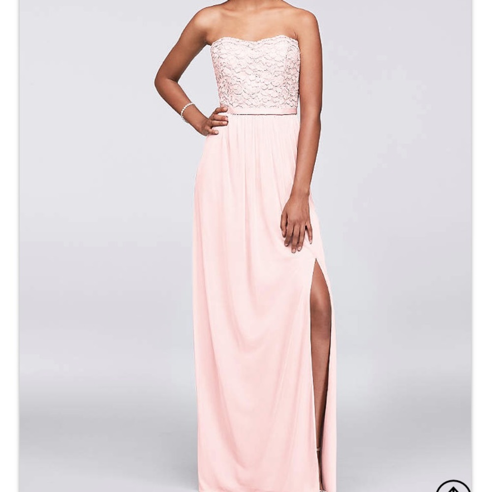 long formal dress, size 2 but top altered to a 0